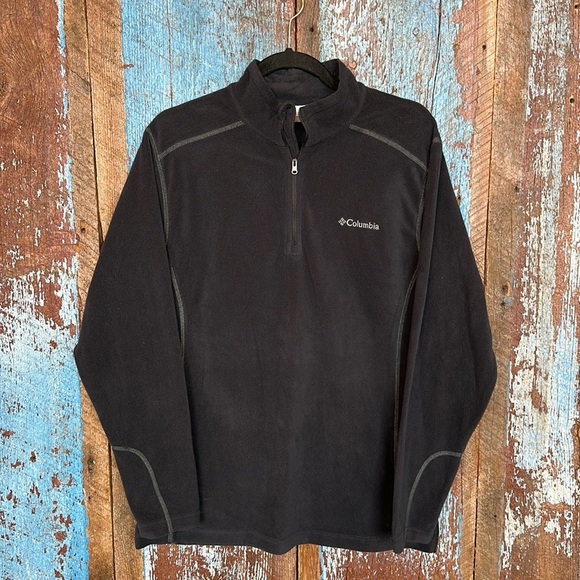 Columbia Black Fleece Pullover Sweatshirt - Picture 1 of 5